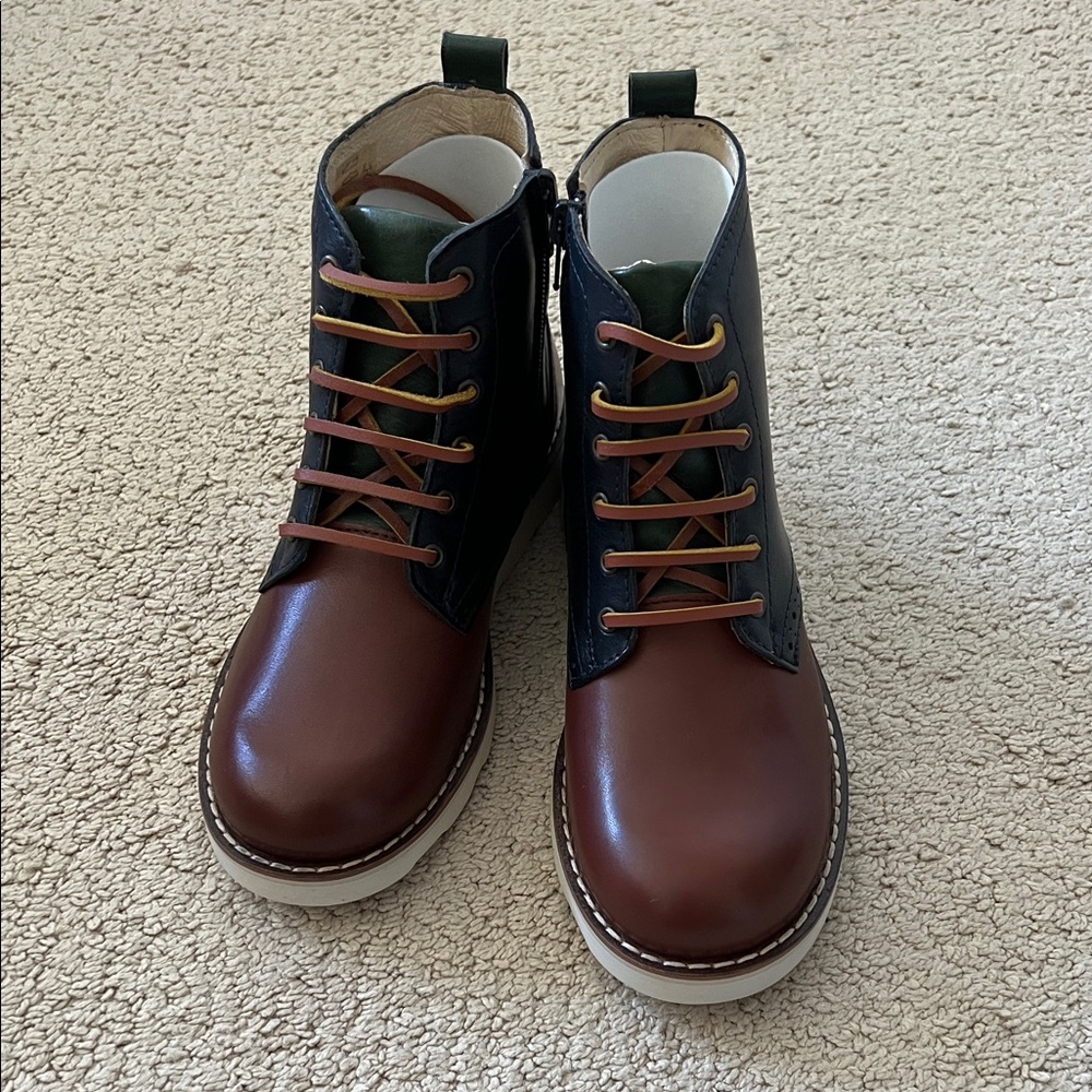 NEW Jacadi Kids Leather Boots (34 EU)
